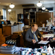 Glaser at his desk as always.
